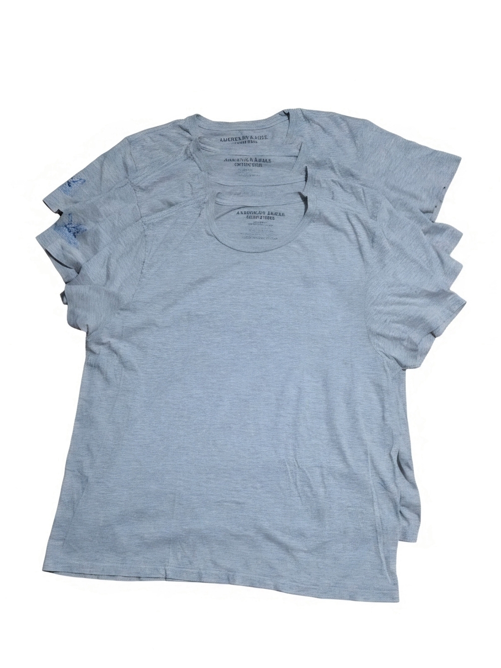 4 American Eagle Light Gray Crew Neck Men’s Under T-Shirt